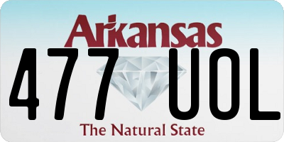 AR license plate 477UOL