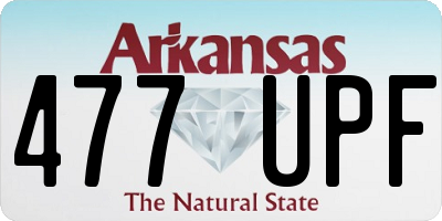 AR license plate 477UPF