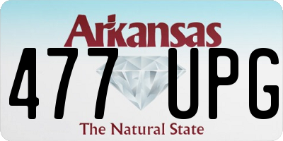 AR license plate 477UPG