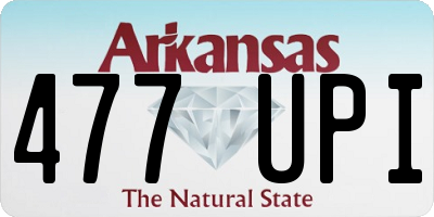 AR license plate 477UPI