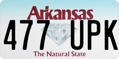 AR license plate 477UPK