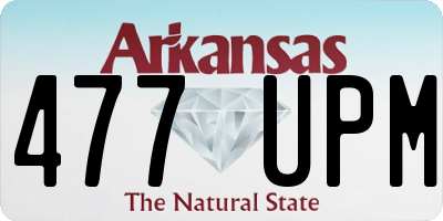 AR license plate 477UPM