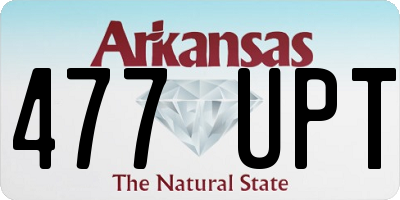 AR license plate 477UPT