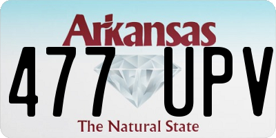 AR license plate 477UPV