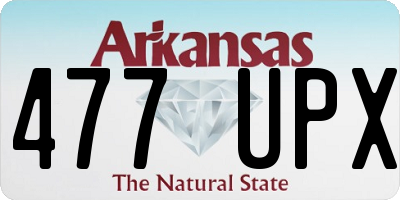 AR license plate 477UPX
