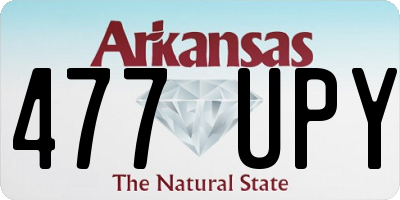 AR license plate 477UPY