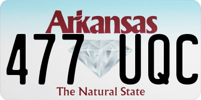 AR license plate 477UQC