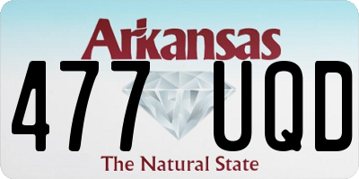 AR license plate 477UQD