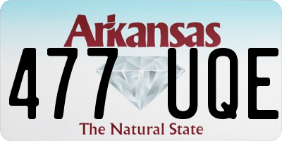 AR license plate 477UQE