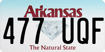 AR license plate 477UQF