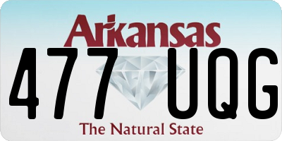 AR license plate 477UQG