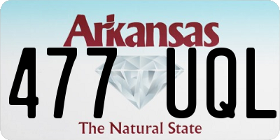 AR license plate 477UQL