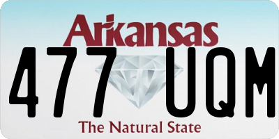 AR license plate 477UQM