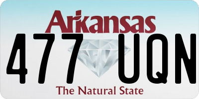 AR license plate 477UQN