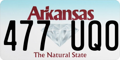 AR license plate 477UQO