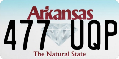 AR license plate 477UQP