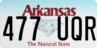 AR license plate 477UQR