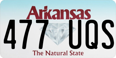 AR license plate 477UQS