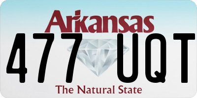 AR license plate 477UQT