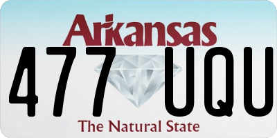 AR license plate 477UQU