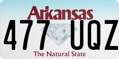 AR license plate 477UQZ