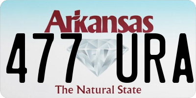 AR license plate 477URA