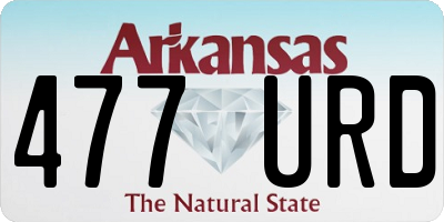 AR license plate 477URD