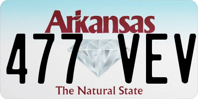 AR license plate 477VEV