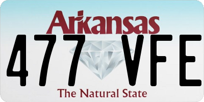 AR license plate 477VFE