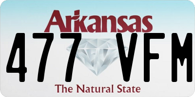 AR license plate 477VFM