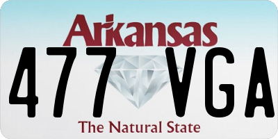 AR license plate 477VGA