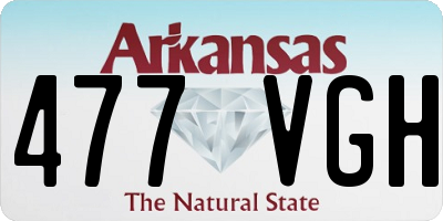 AR license plate 477VGH