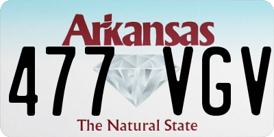 AR license plate 477VGV