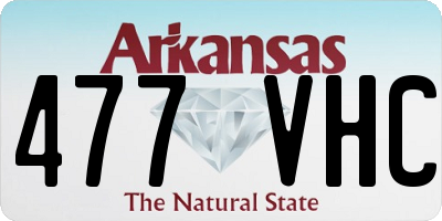 AR license plate 477VHC