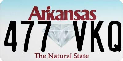 AR license plate 477VKQ