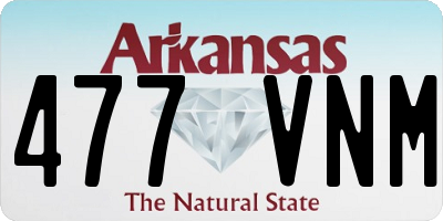 AR license plate 477VNM