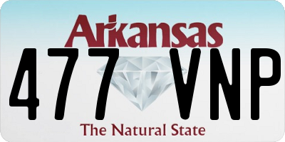 AR license plate 477VNP