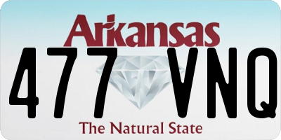 AR license plate 477VNQ