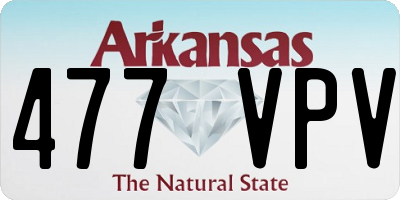AR license plate 477VPV