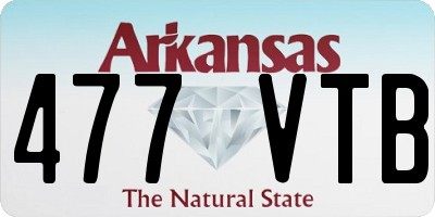 AR license plate 477VTB