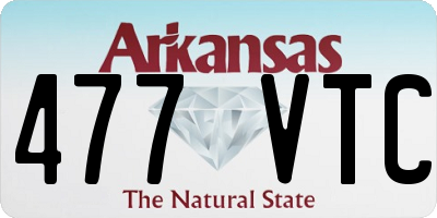 AR license plate 477VTC
