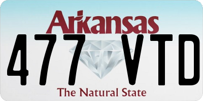 AR license plate 477VTD