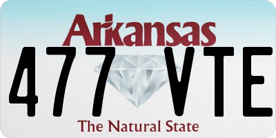 AR license plate 477VTE