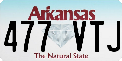 AR license plate 477VTJ