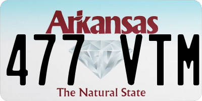 AR license plate 477VTM