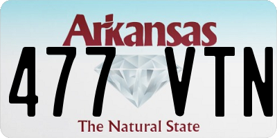 AR license plate 477VTN