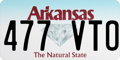 AR license plate 477VTO