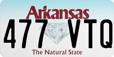 AR license plate 477VTQ