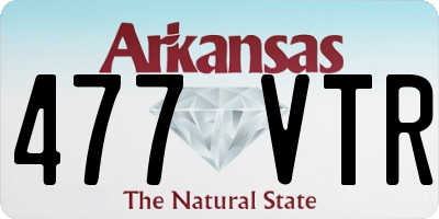 AR license plate 477VTR