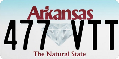 AR license plate 477VTT